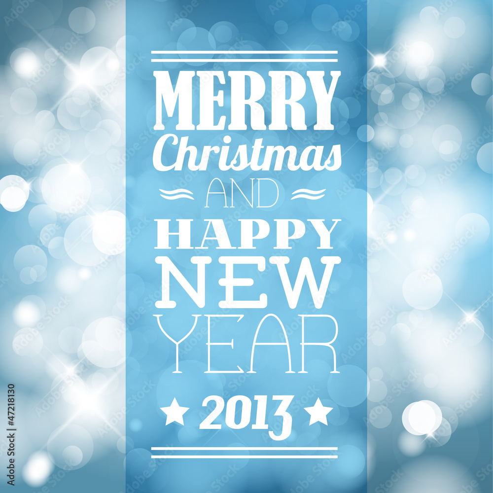 Naklejka premium Vector Vintage retro christmas label