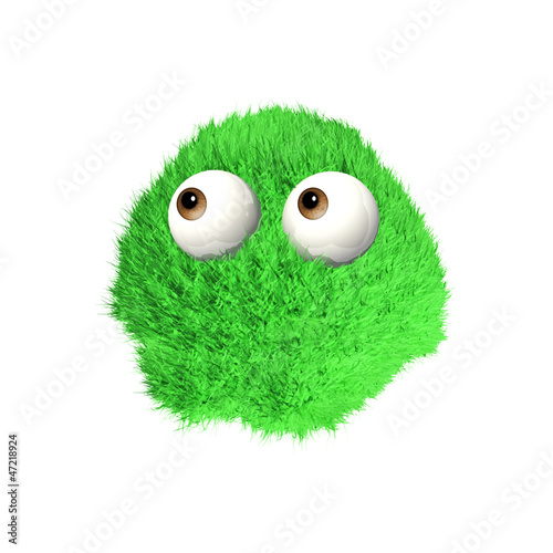 Green Puff Monster