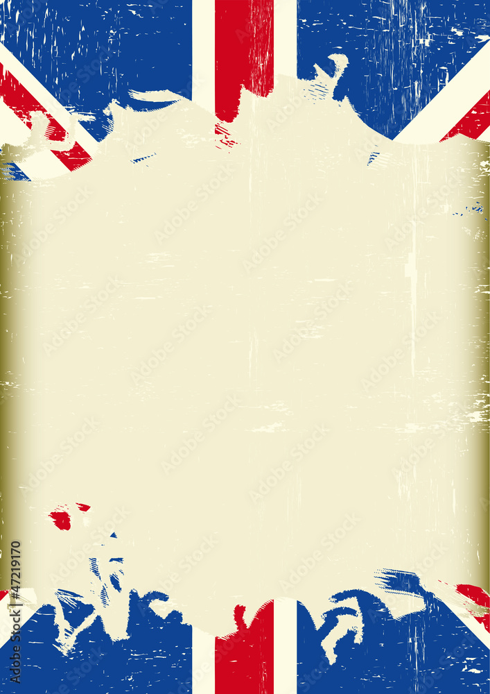 Obraz premium Grunge british flag