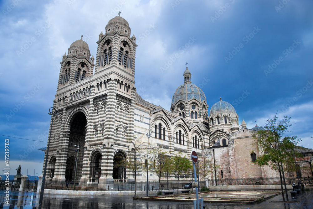 Sainte Marie Majeure - La Major cathedral, Marseille, France.