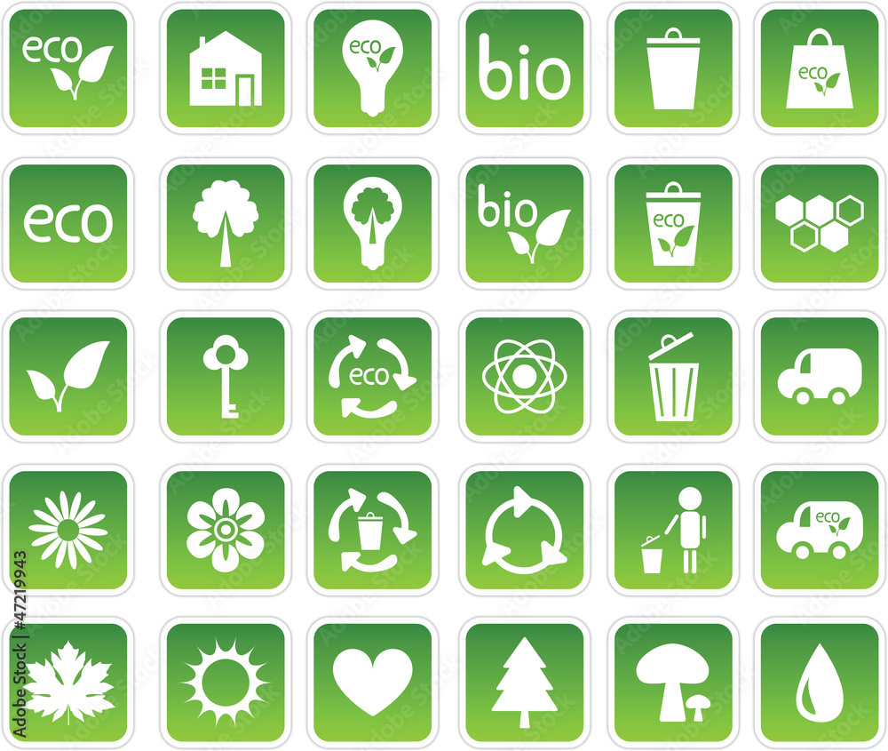 set of ecology icons set of ecology icons