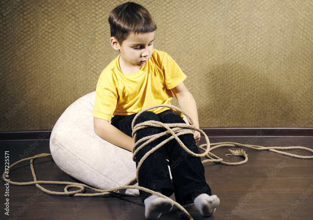 Tied up kid Stock Photo | Adobe Stock