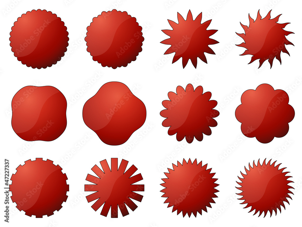 Vector Iconset *** Störer Rot
