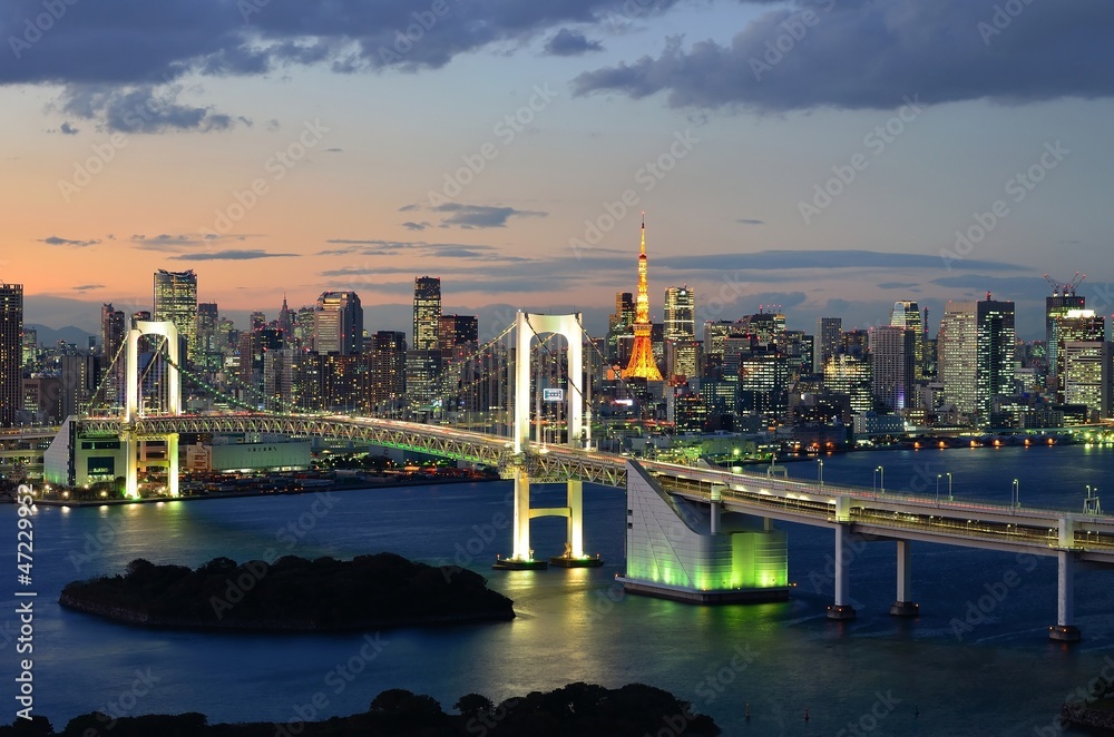 Naklejka premium Bucht von Tokyo