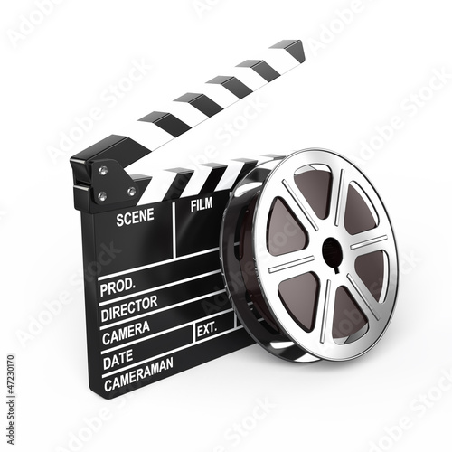 Film and clap board - video icon #47230170