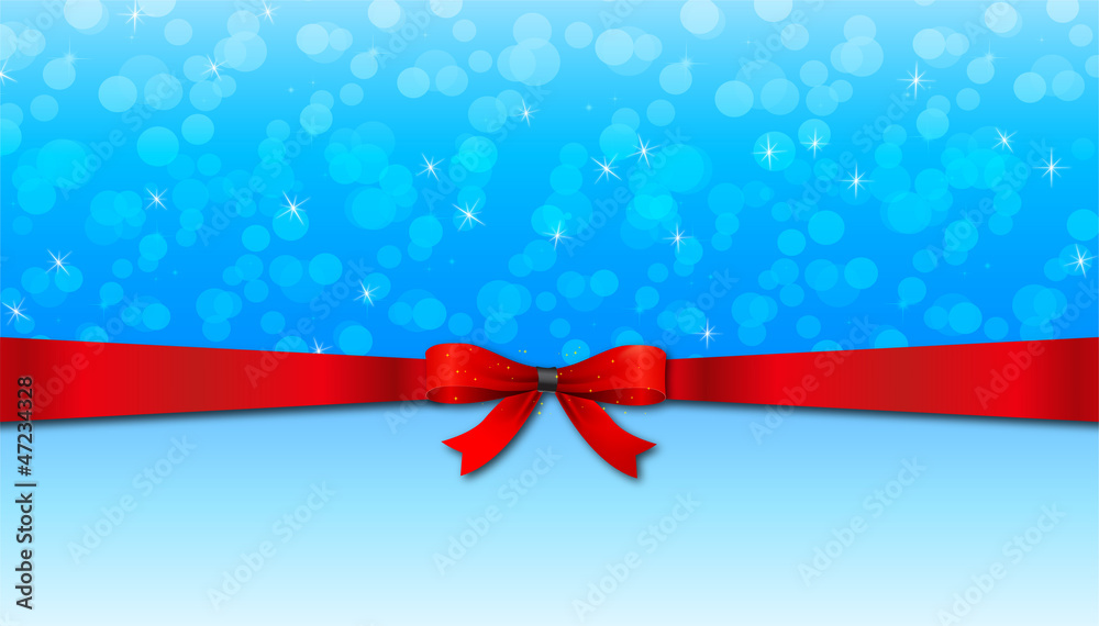 Greeting card with red bow and copy space. Greeting card with red bow and copy space.