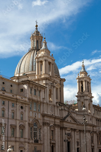 Sant'Agnese in Agone at Piazza Navona in Rome, Italy