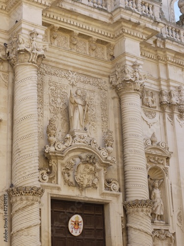 Church of St John the Baptist at Rosario in Lecce in Italy