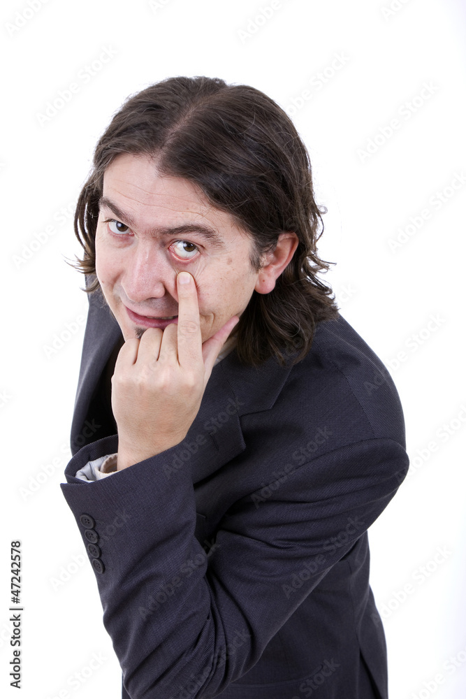 business man portrait on a white background business man portrait on a white background