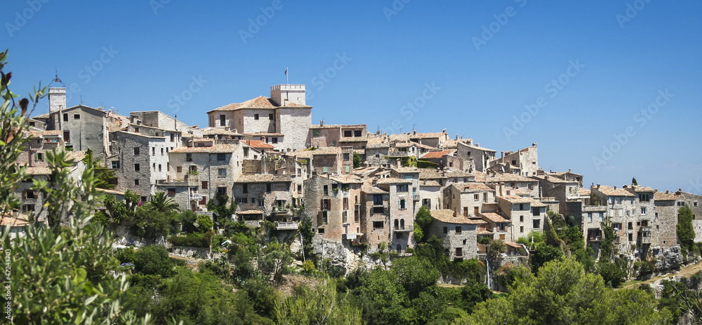 Mediterranean alps hill town france