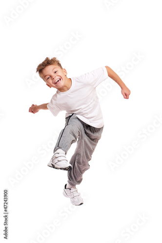 Boy jumping