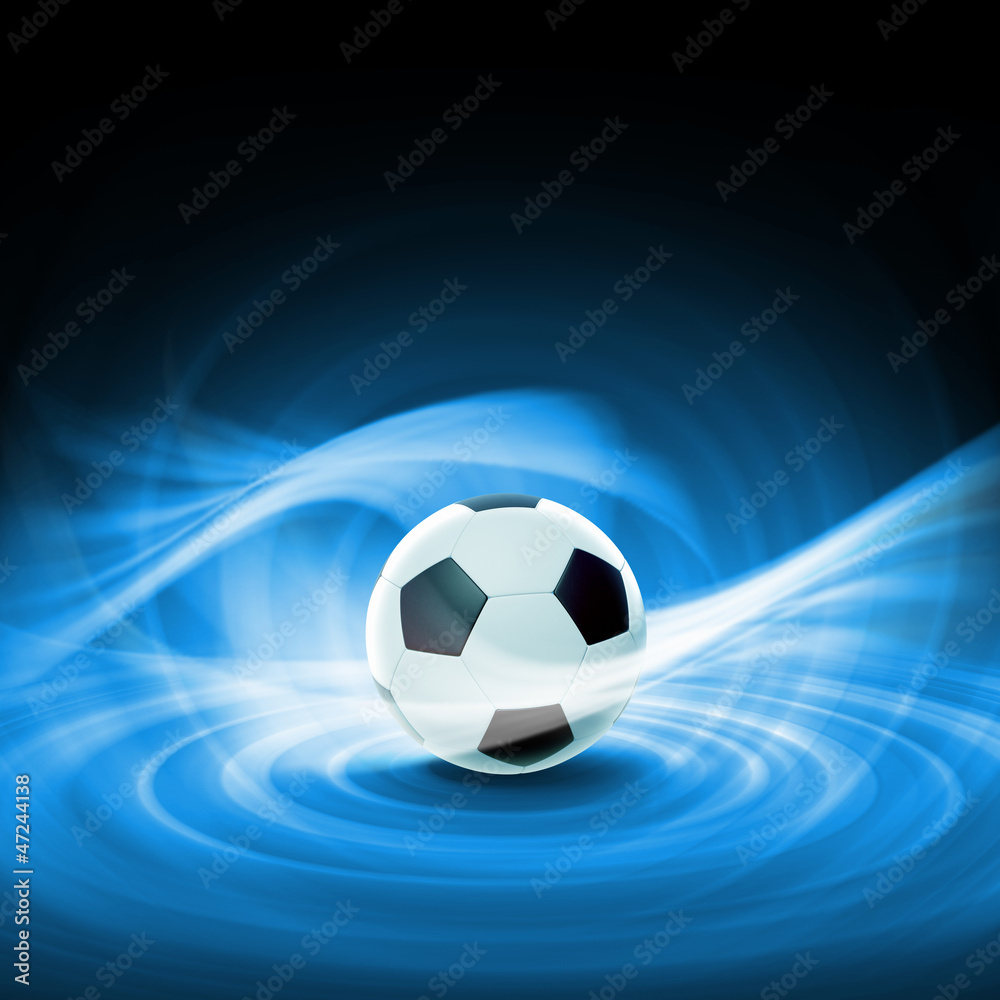Fototapeta premium black and white soccer ball