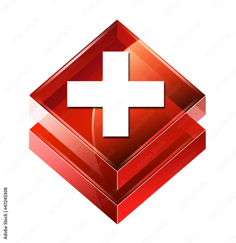 Fototapeta premium Transparent to the 3d icon