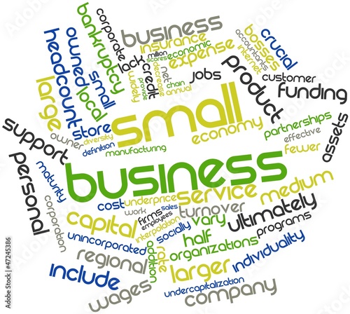 Word cloud for Small business #47245386