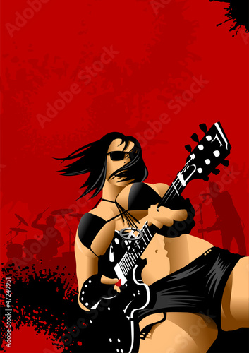 woman in the punk rock