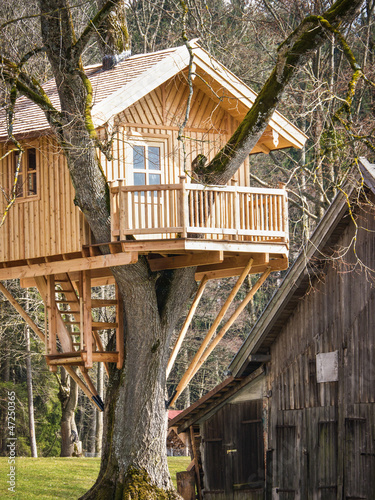 Canvastavla tree house