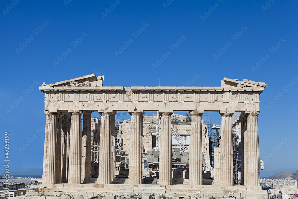 Parthenon temple on the Athenian Acropolis, Greece