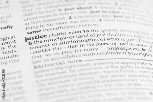 Macro Dictionary Word:  Justice.
