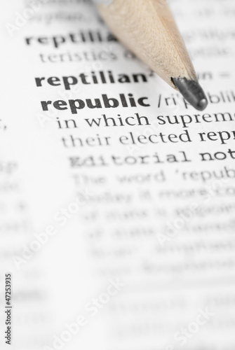 Macro Dictionary Word: Republic.