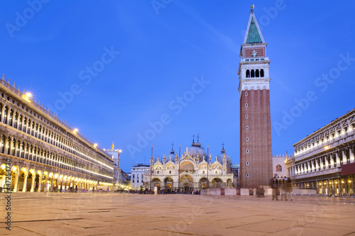 Piazza San Marco - Venice by night photo