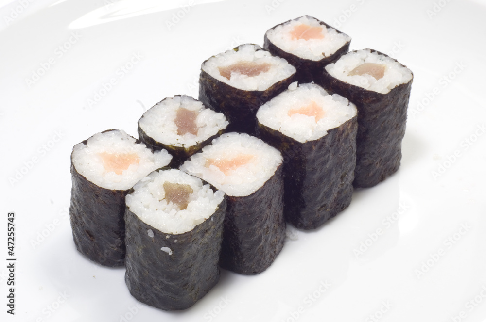 Salmon and Tuna Sushi