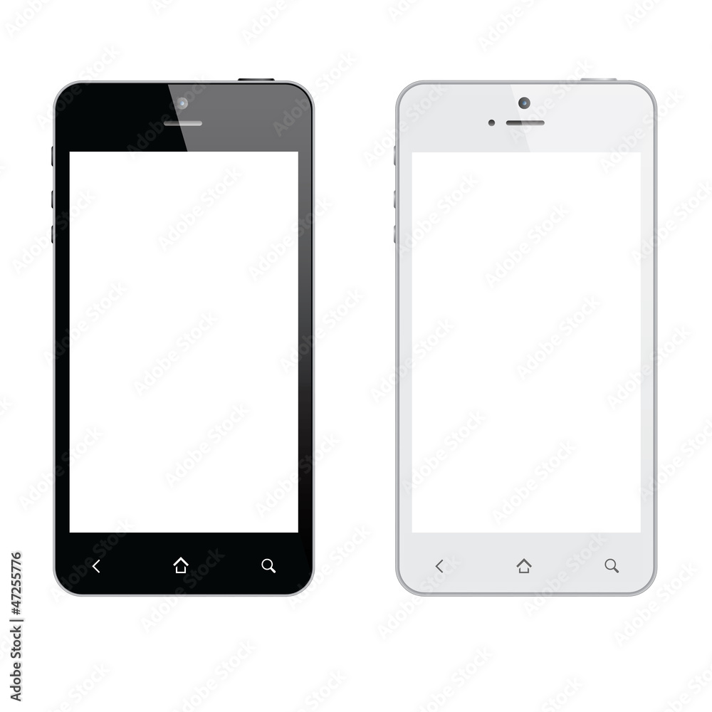 Realistic mobile phone isolated vector eps10 Realistic mobile phone isolated vector eps10