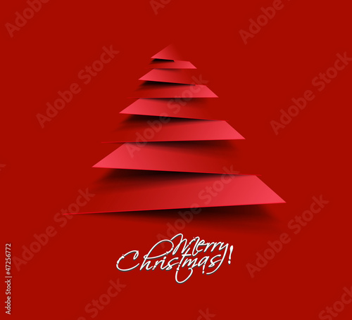 3D Fototapete Baum - Fototapete christmas tree, design, vector illustration.