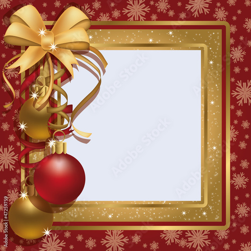 Christmas greeting photo frame scrapbooking