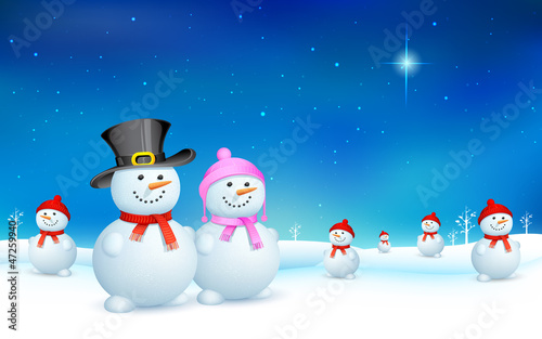 Snowman in Christmas