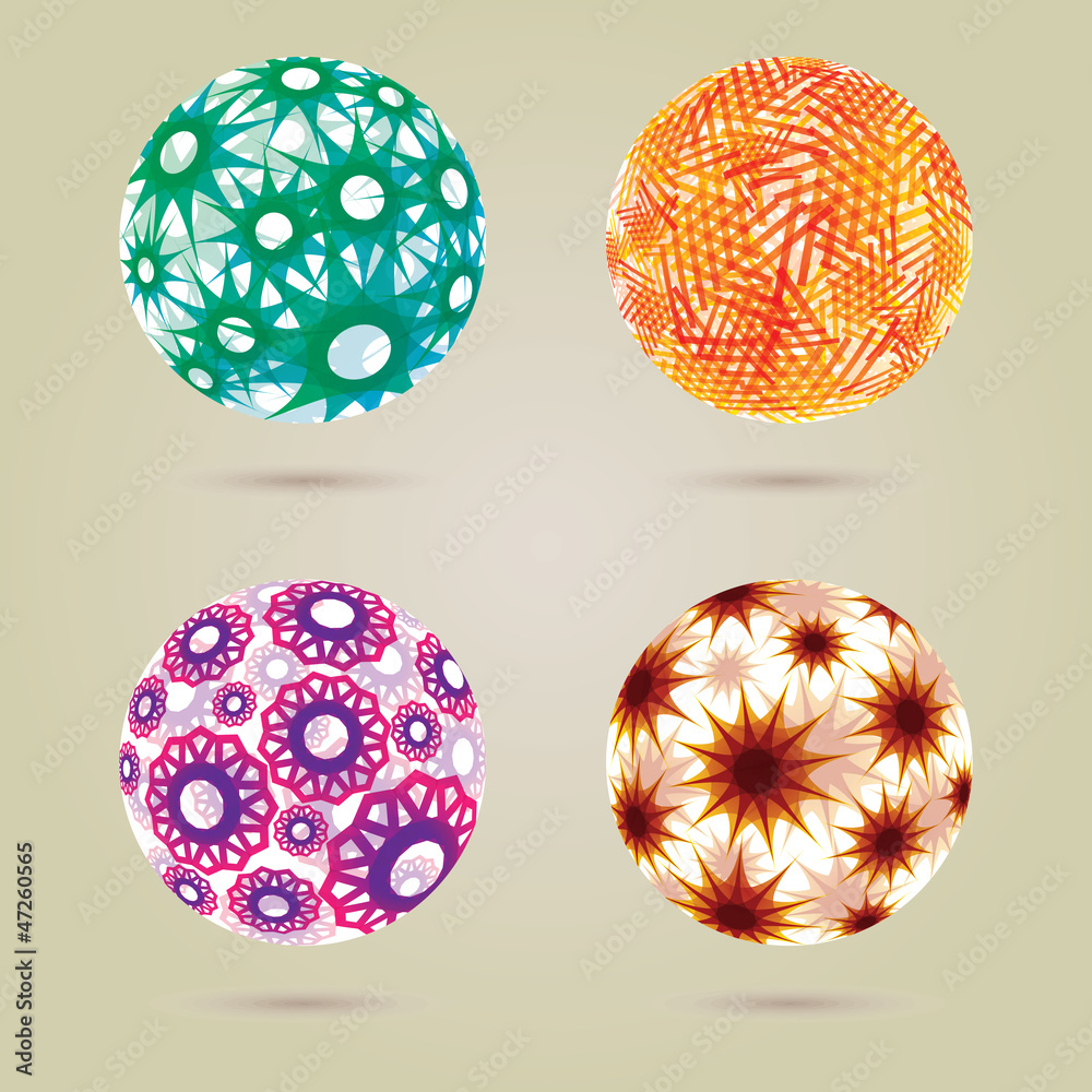 Abstract spheres - EPS10 file with transparencies Abstract spheres - EPS10 file with transparencies