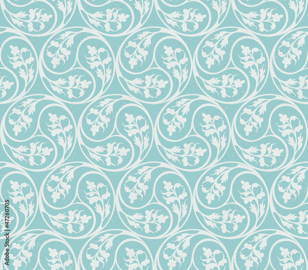 Seamless pattern decorative plants elements Seamless pattern decorative plants elements