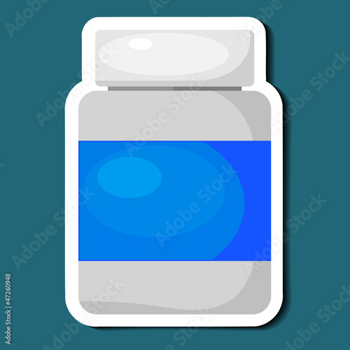 Jar of pills. eps10