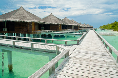 Fototapeta Naklejka Na Ścianę i Meble -  Maldivian holiday resort