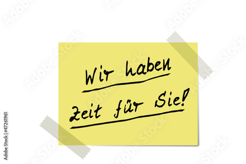 Wir haben Zeit für Sie  #121129-svg002