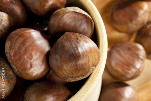 Raw Organic Brown Chestnuts