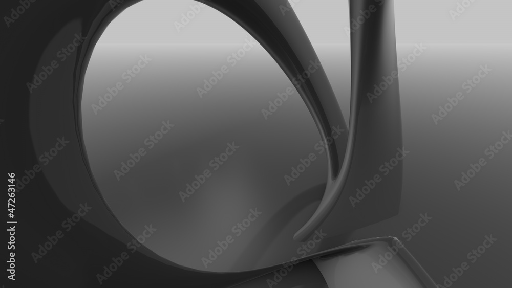 Obraz premium Abstract futuristic architecture organic shapes