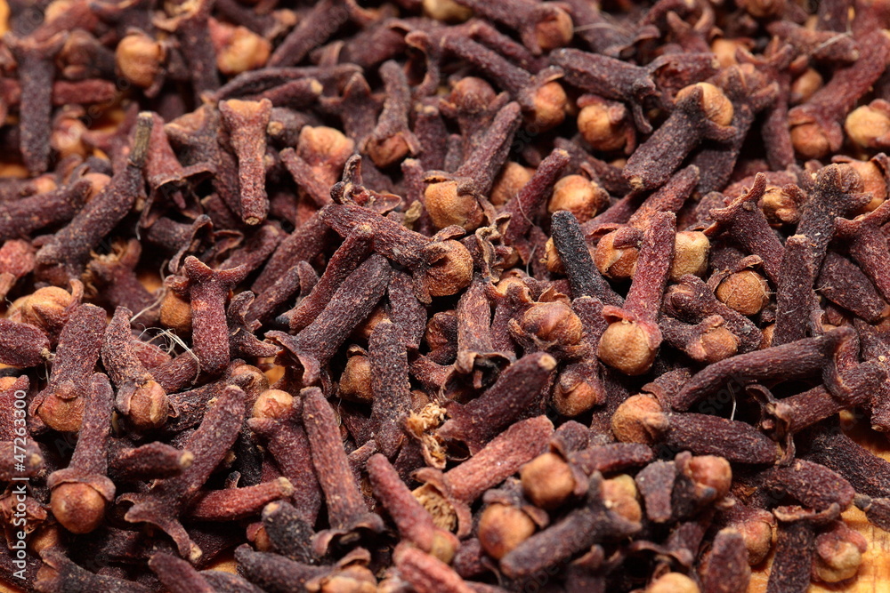 Macro of spice cloves Macro of spice cloves