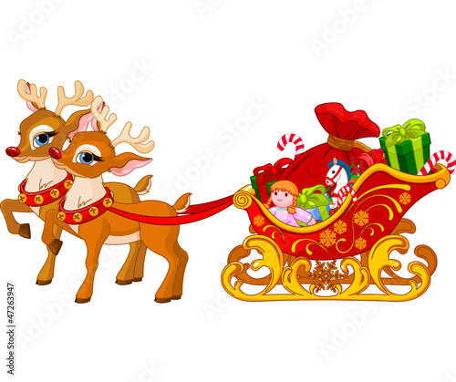 Sleigh of Santa Claus