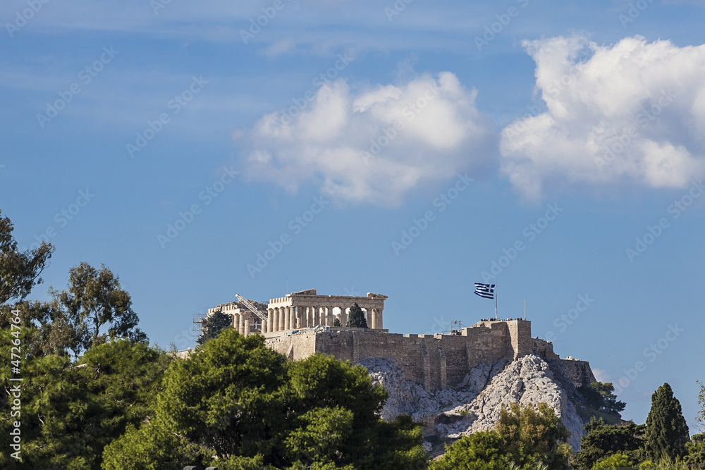 Fototapeta premium Parthenon temple on the Athenian Acropolis, Greece