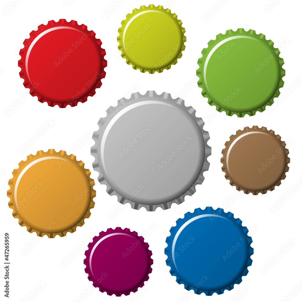 Bottle Cap isolated on a white background Bottle Cap isolated on a white background