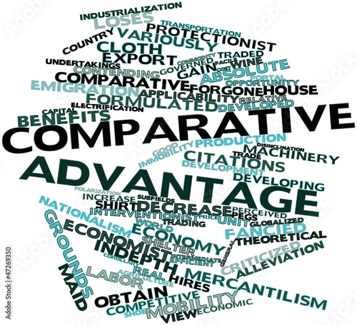 Word cloud for Comparative advantage photo