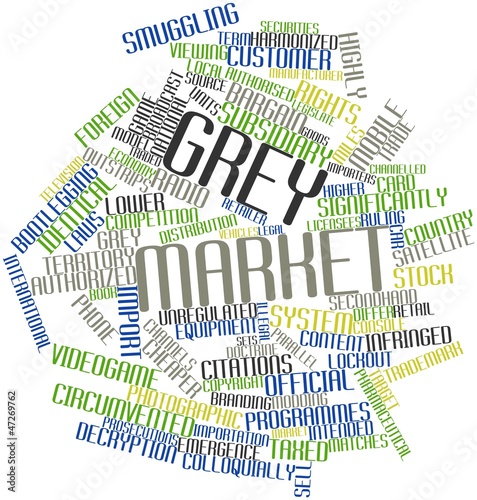 Word cloud for Grey market