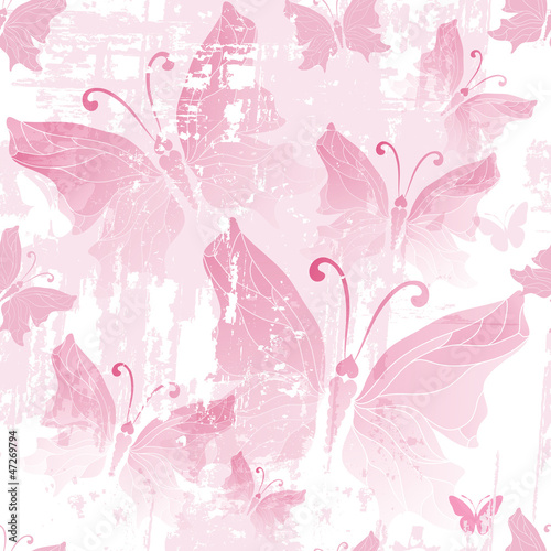 Seamless pink grunge pattern
