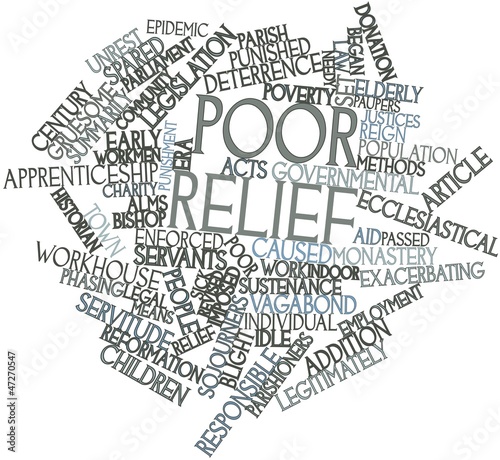 Word cloud for Poor relief photo