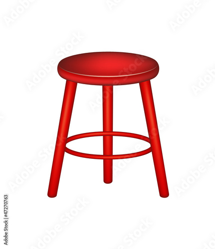 Retro wooden stool