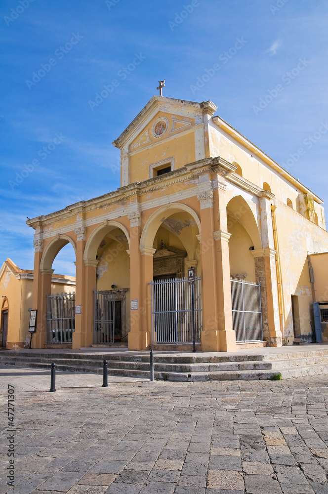 Sanctuary of St. Maria del Canneto. Gallipoli. Puglia. Italy.