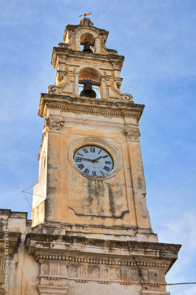 Clocktower. Galatone. Puglia. Italy.
