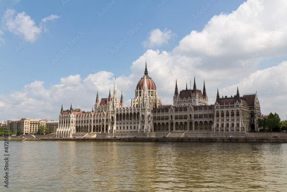 Budapest, the building of the Parliament (Hungary)