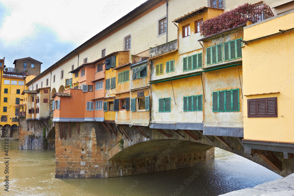 Flornce, Arno River and Ponte Vecchio