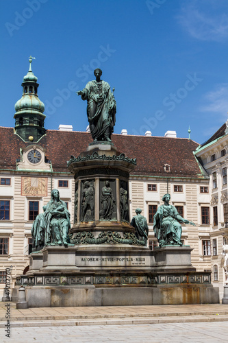 Hofburg palace and monument. Vienna.Austria.